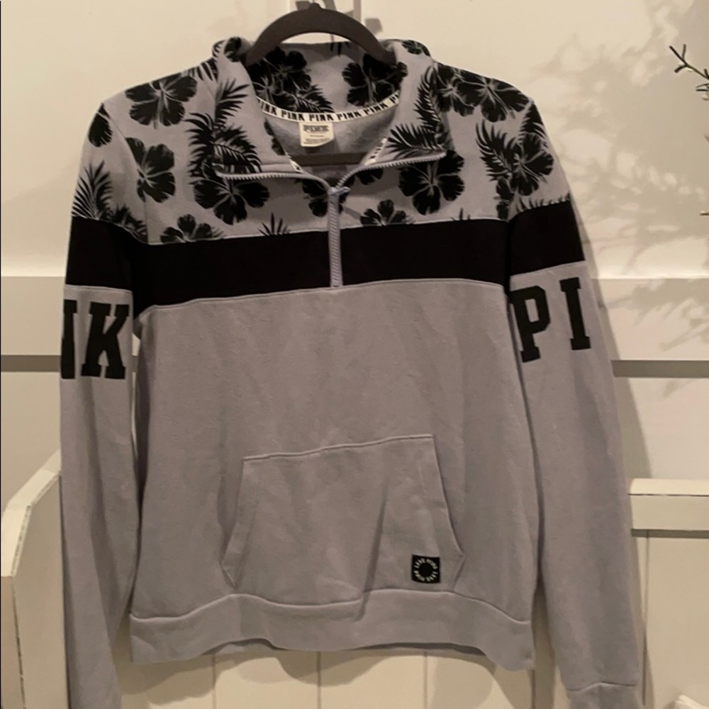 Pink Victoria’s Secret quarter zip sweatshirt  M